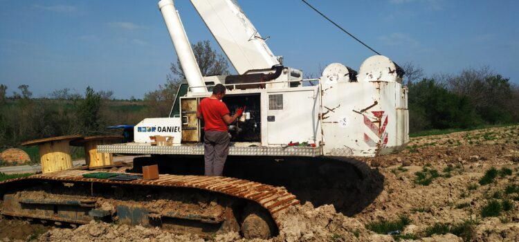 Смяна ГНП на верижен кран Terex A600C